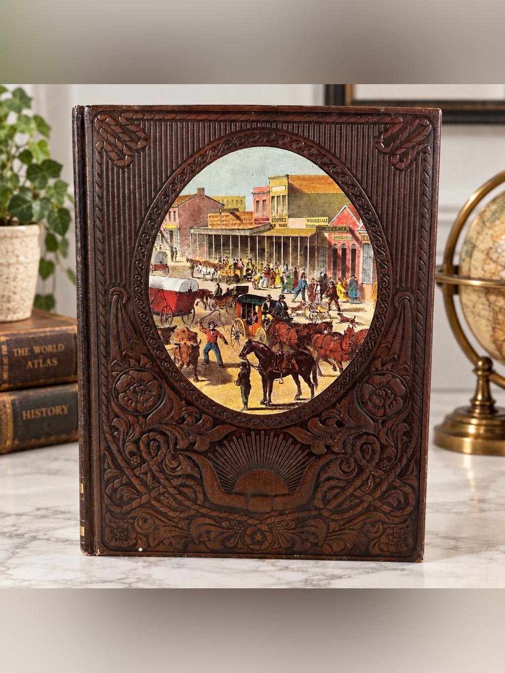 Vintage 1975 Time Life The Old West The Townsmen Leatherette Hardcover Book